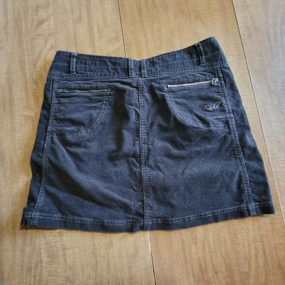 Kuhl Size 10 Skirt Brown Corduroy Length 16.5 - Picture 6 of 6